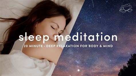 By consciously relaxing the physical body, the mental body eases itself as well. . Deep sleep guided meditation